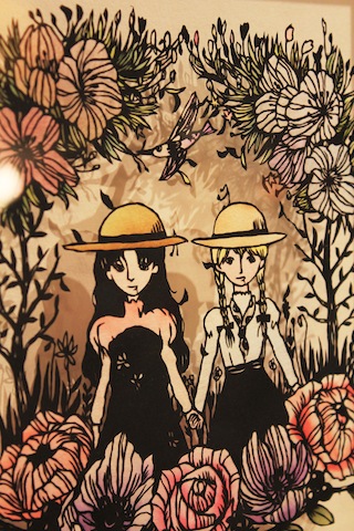 切り絵作家 佐川綾野展示 切り絵作家 佐川綾野展示