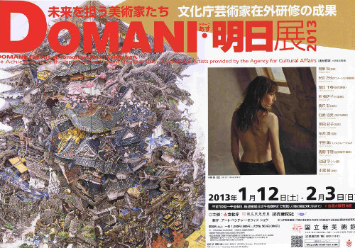 未来を担う美術家たち DOMANI・明日展 2013 　　　　　　　　　　文化庁芸術家在外研修の成果