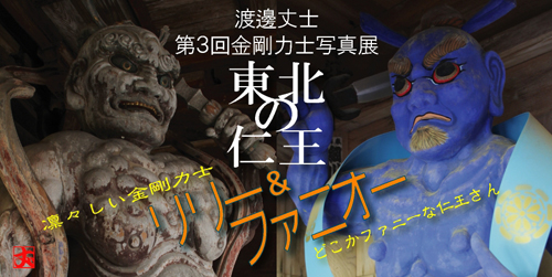 渡邊丈士 第3回金剛力士写真展「東北の仁王 リリー&ファニオー」 渡邊丈士 第3回金剛力士写真展「東北の仁王 リリー&ファニオー」