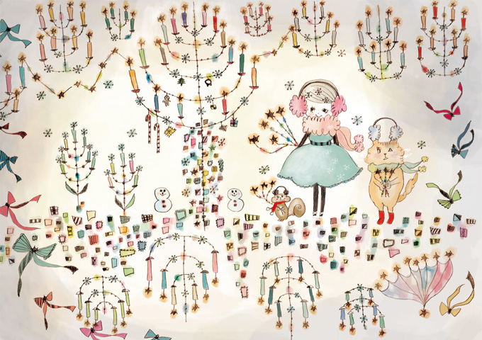 イラストレーター すぐろみつな 個展「シャンデリアのなる木」 イラストレーター すぐろみつな 個展「シャンデリアのなる木」