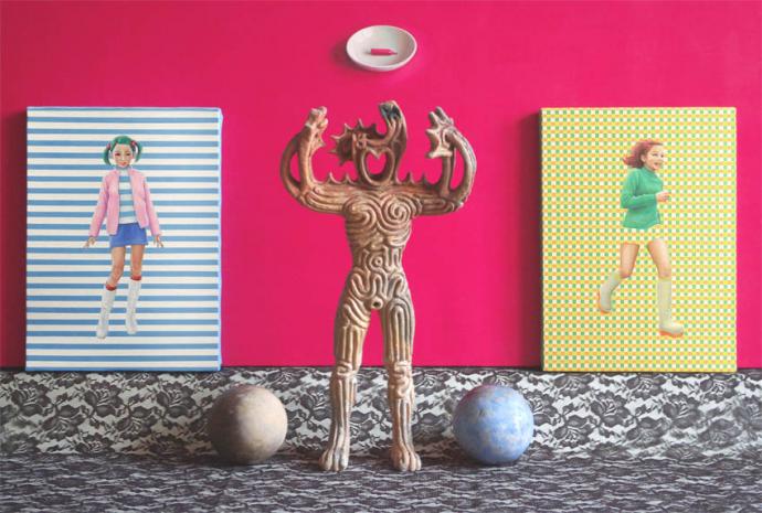 松山賢個展「絵の具・文様・野焼き・人物」 松山賢個展「絵の具・文様・野焼き・人物」