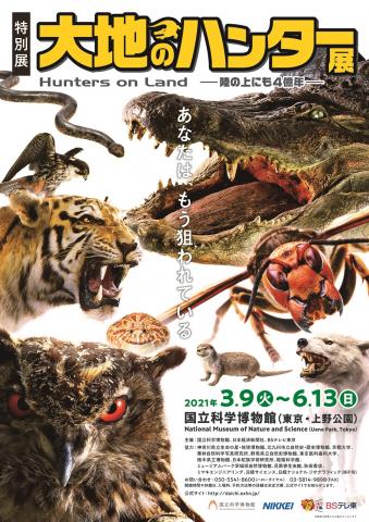 特別展「大地のハンター展 ~陸の上にも4億年~」 特別展「大地のハンター展 ~陸の上にも4億年~」