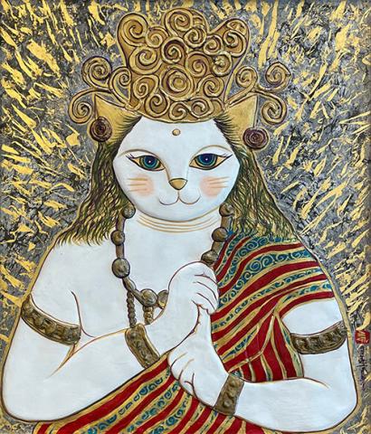 きよみずミチル個展「猫愛その九」 「祈～猫と地蔵と仲間たち」 