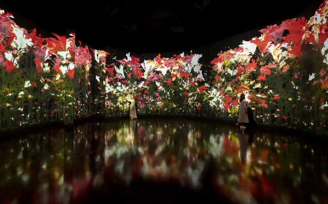 teamLab: Impermanent Flowers Floating in a Continuous Sea teamLab: Impermanent Flowers Floating in a Continuous Sea