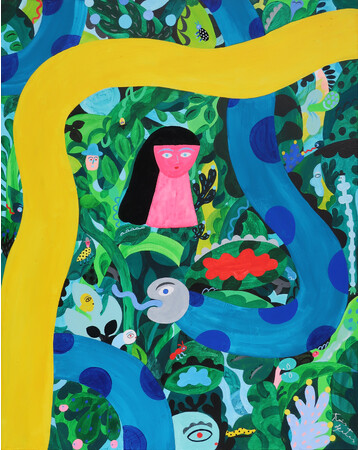 岡田杏里の個展『目をつぶって、本のように 地層を開く』 岡田杏里の個展『目をつぶって、本のように 地層を開く』