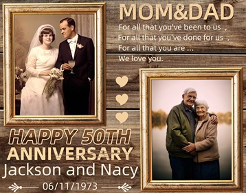 50 year anniversary gift 50 year anniversary gift