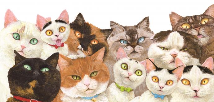 隙あらば猫　町田尚子絵本原画展 