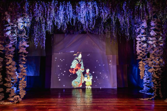 名古屋観光ホテル 花とデジタルアートインスタレーション -紫の季節- 名古屋観光ホテル 花とデジタルアートインスタレーション -紫の季節-