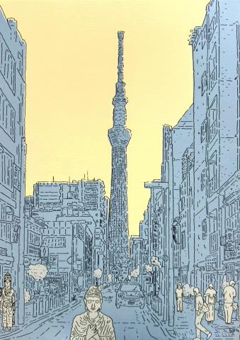 本田 しずまる氏による作品4点の特設展示