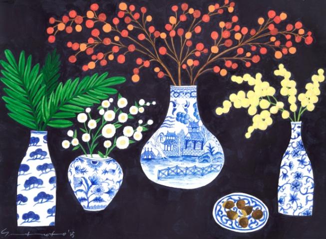 マツモトヨーコ絵画展　－日々のかけらー