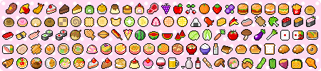 食べ物系ドット絵 Shareart