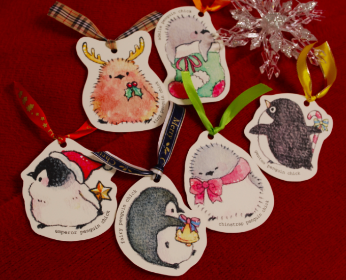 penguin CHICKSMAS ☆ CARDS