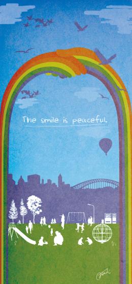 The smile is peaceful The smile is peaceful